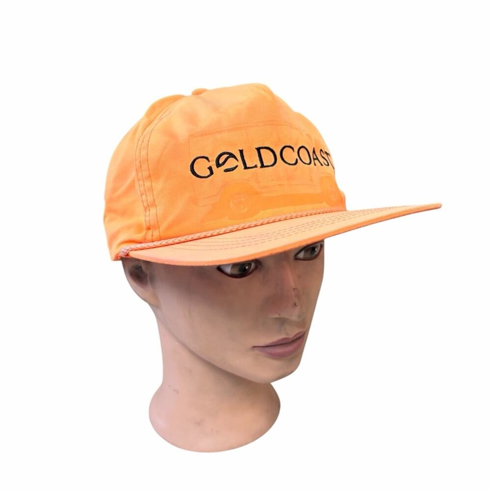Vintage Gold Coast Orange Rope Snapback Hat